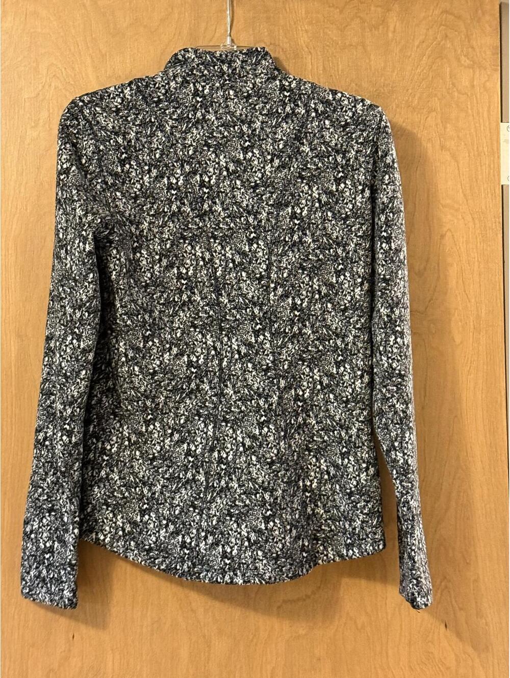 Spyder Active Black White Print Quarter Zip Pullover Women's Small - Picture 3 of 7